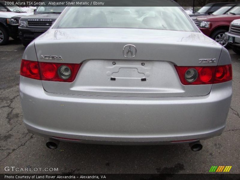 Alabaster Silver Metallic / Ebony 2008 Acura TSX Sedan