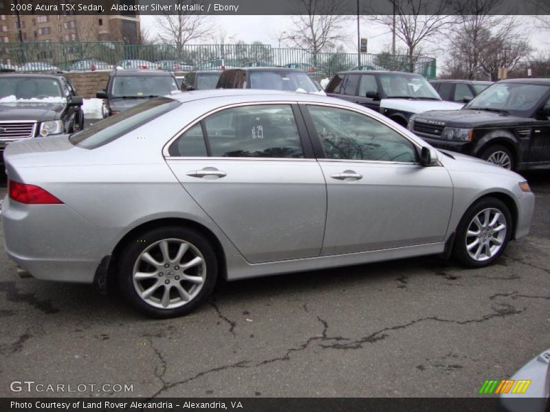 Alabaster Silver Metallic / Ebony 2008 Acura TSX Sedan