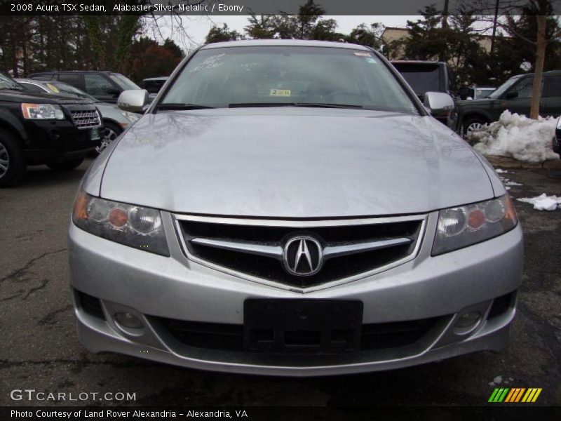 Alabaster Silver Metallic / Ebony 2008 Acura TSX Sedan
