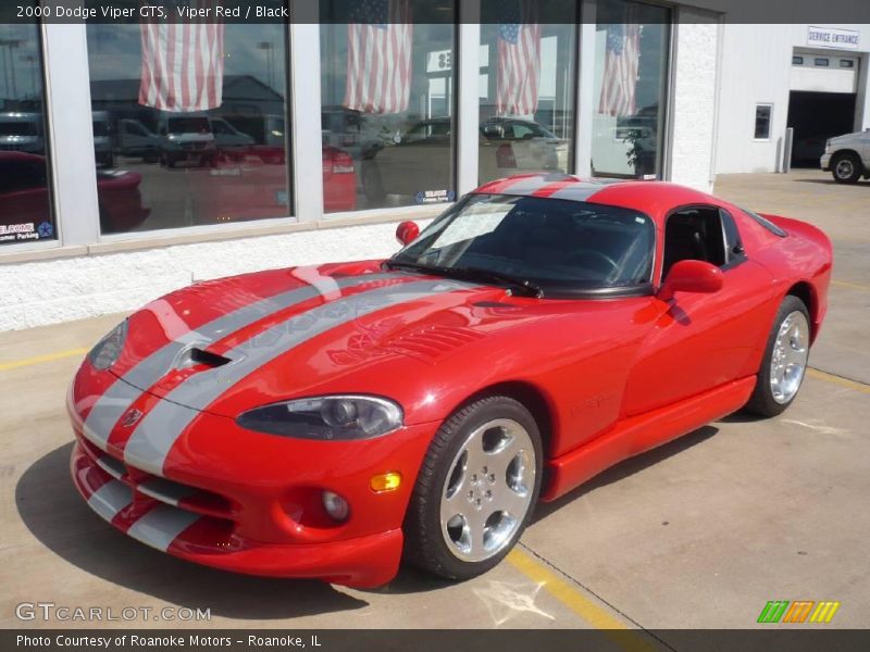 Viper Red / Black 2000 Dodge Viper GTS
