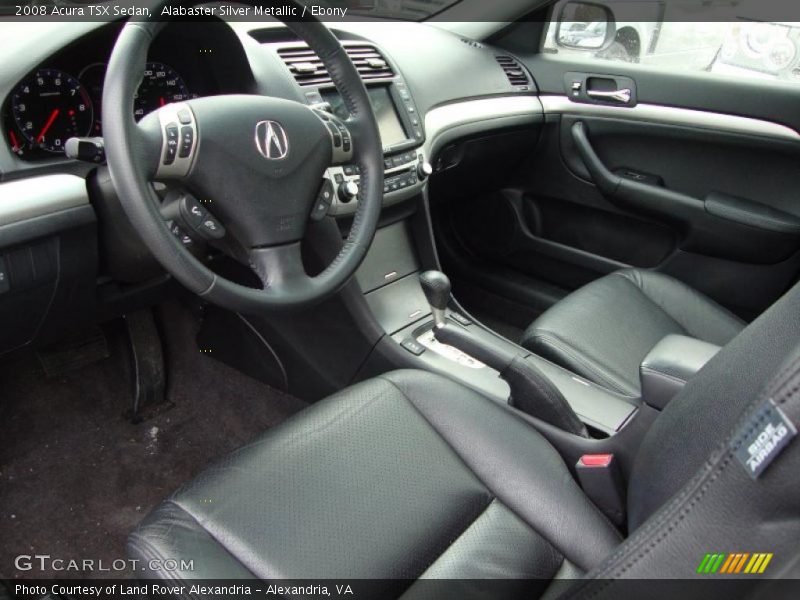 Alabaster Silver Metallic / Ebony 2008 Acura TSX Sedan