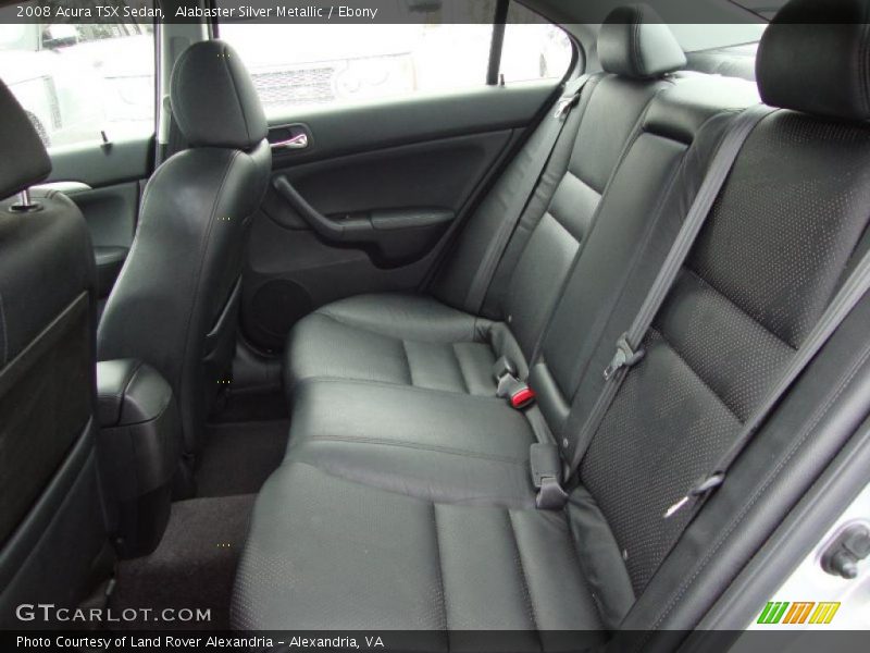Alabaster Silver Metallic / Ebony 2008 Acura TSX Sedan