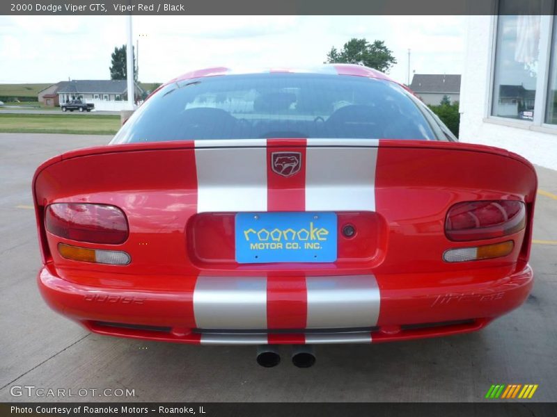 Viper Red / Black 2000 Dodge Viper GTS