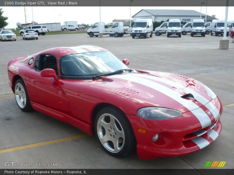 Viper Red / Black 2000 Dodge Viper GTS