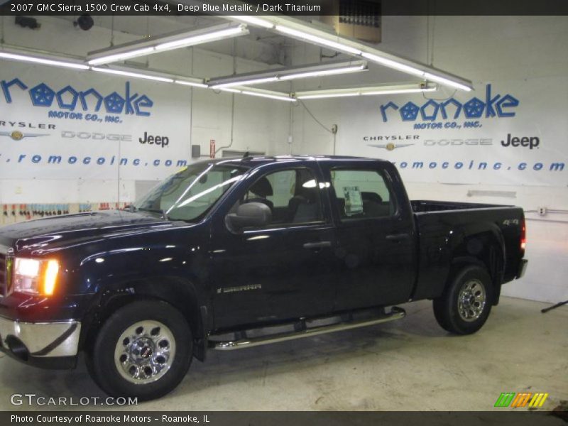 Deep Blue Metallic / Dark Titanium 2007 GMC Sierra 1500 Crew Cab 4x4
