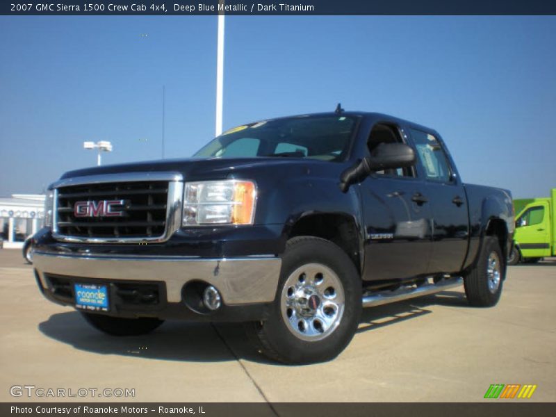 Deep Blue Metallic / Dark Titanium 2007 GMC Sierra 1500 Crew Cab 4x4