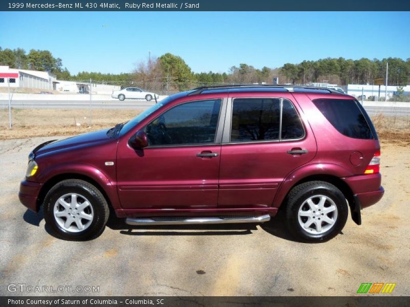 Ruby Red Metallic / Sand 1999 Mercedes-Benz ML 430 4Matic