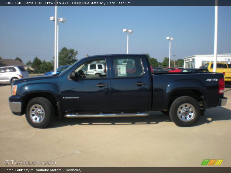 Deep Blue Metallic / Dark Titanium 2007 GMC Sierra 1500 Crew Cab 4x4