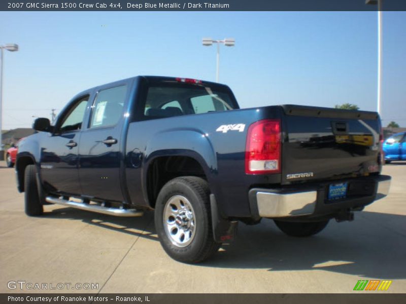 Deep Blue Metallic / Dark Titanium 2007 GMC Sierra 1500 Crew Cab 4x4