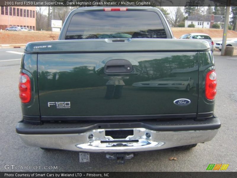 Dark Highland Green Metallic / Medium Graphite 2001 Ford F150 Lariat SuperCrew