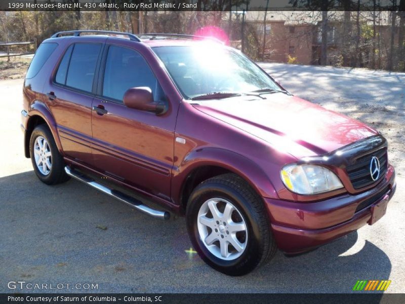 Ruby Red Metallic / Sand 1999 Mercedes-Benz ML 430 4Matic