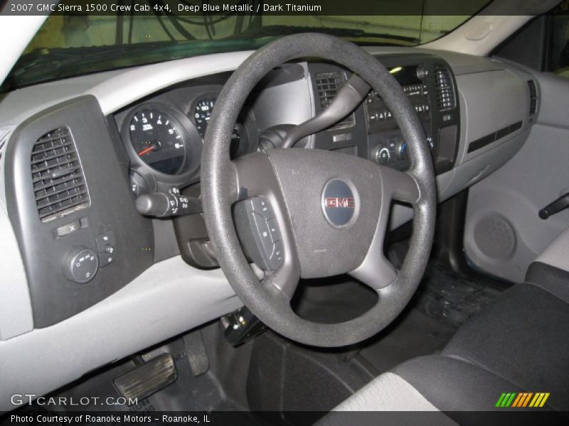 Deep Blue Metallic / Dark Titanium 2007 GMC Sierra 1500 Crew Cab 4x4