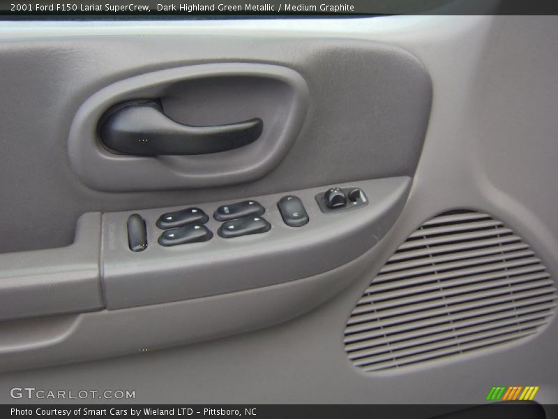 Dark Highland Green Metallic / Medium Graphite 2001 Ford F150 Lariat SuperCrew