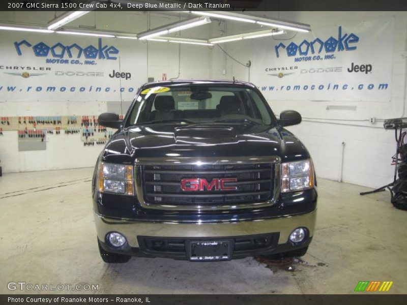 Deep Blue Metallic / Dark Titanium 2007 GMC Sierra 1500 Crew Cab 4x4