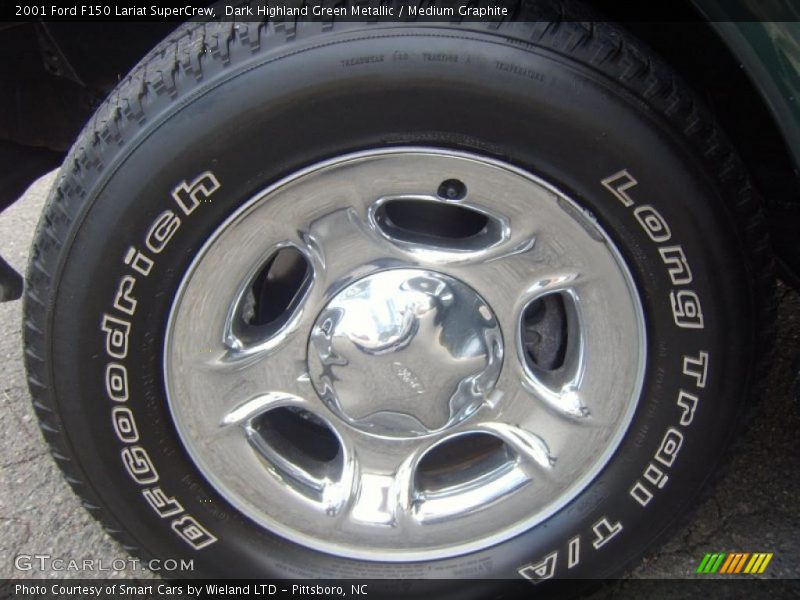 Dark Highland Green Metallic / Medium Graphite 2001 Ford F150 Lariat SuperCrew