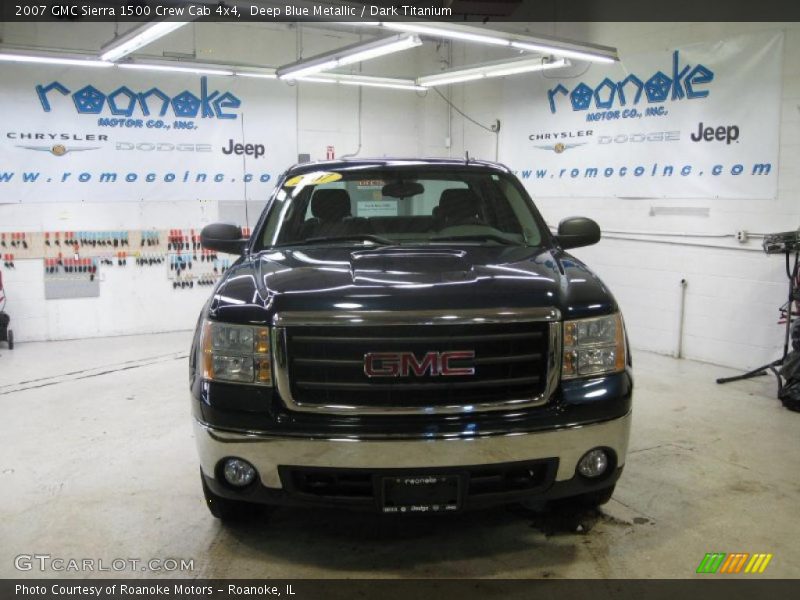Deep Blue Metallic / Dark Titanium 2007 GMC Sierra 1500 Crew Cab 4x4