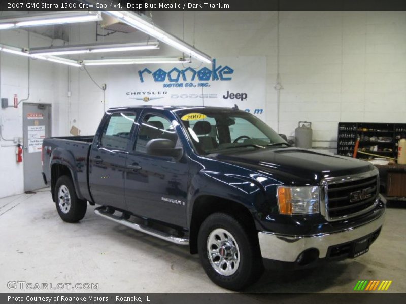 Deep Blue Metallic / Dark Titanium 2007 GMC Sierra 1500 Crew Cab 4x4