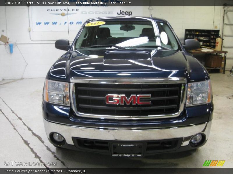 Deep Blue Metallic / Dark Titanium 2007 GMC Sierra 1500 Crew Cab 4x4