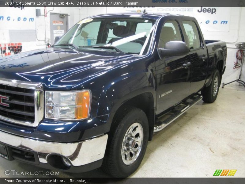 Deep Blue Metallic / Dark Titanium 2007 GMC Sierra 1500 Crew Cab 4x4