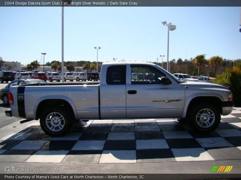 Bright Silver Metallic / Dark Slate Gray 2004 Dodge Dakota Sport Club Cab