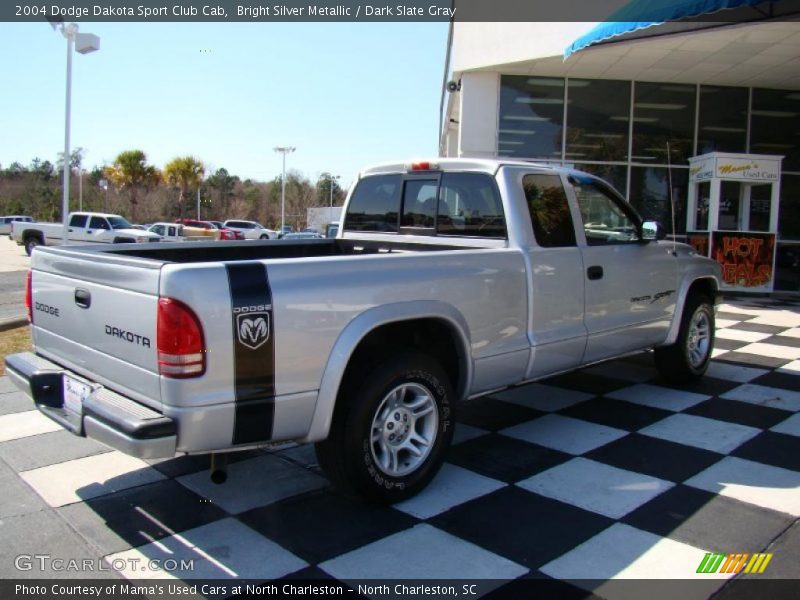 Bright Silver Metallic / Dark Slate Gray 2004 Dodge Dakota Sport Club Cab