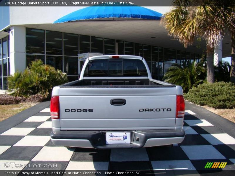 Bright Silver Metallic / Dark Slate Gray 2004 Dodge Dakota Sport Club Cab