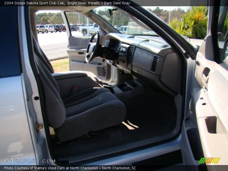 Bright Silver Metallic / Dark Slate Gray 2004 Dodge Dakota Sport Club Cab