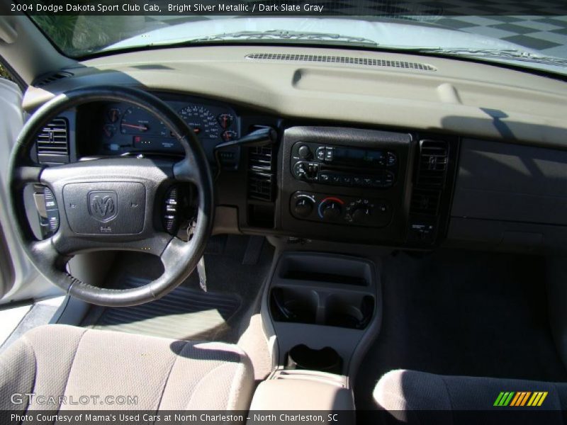 Bright Silver Metallic / Dark Slate Gray 2004 Dodge Dakota Sport Club Cab