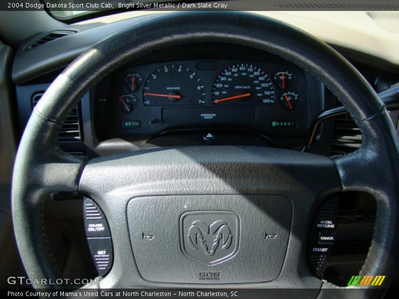 Bright Silver Metallic / Dark Slate Gray 2004 Dodge Dakota Sport Club Cab