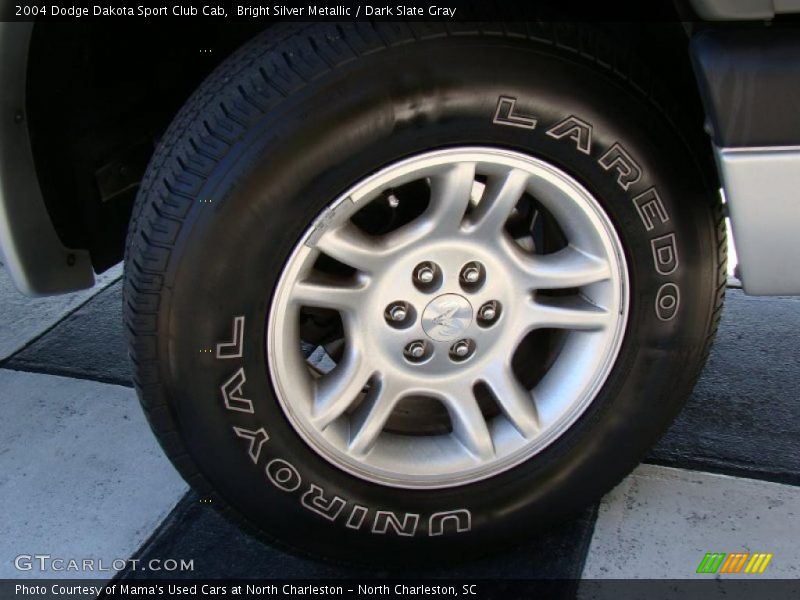 Bright Silver Metallic / Dark Slate Gray 2004 Dodge Dakota Sport Club Cab