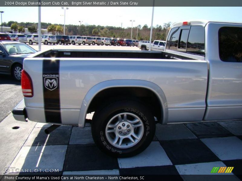 Bright Silver Metallic / Dark Slate Gray 2004 Dodge Dakota Sport Club Cab