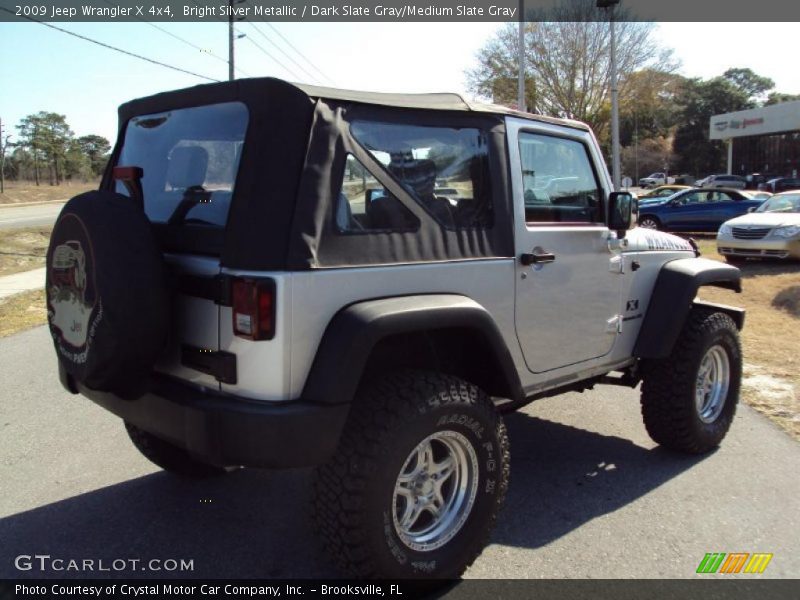 Bright Silver Metallic / Dark Slate Gray/Medium Slate Gray 2009 Jeep Wrangler X 4x4