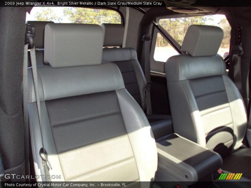 Bright Silver Metallic / Dark Slate Gray/Medium Slate Gray 2009 Jeep Wrangler X 4x4