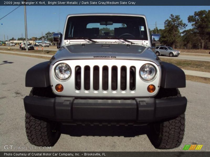 Bright Silver Metallic / Dark Slate Gray/Medium Slate Gray 2009 Jeep Wrangler X 4x4
