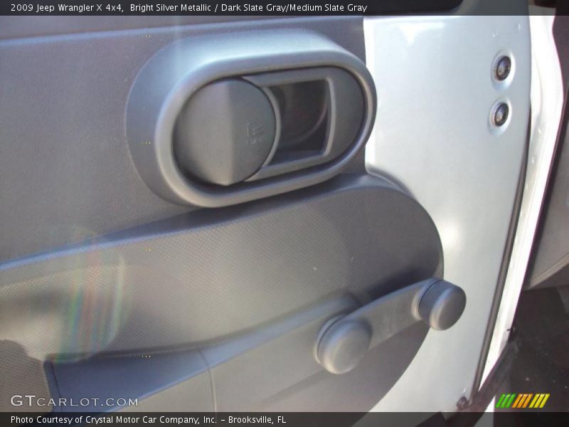 Bright Silver Metallic / Dark Slate Gray/Medium Slate Gray 2009 Jeep Wrangler X 4x4