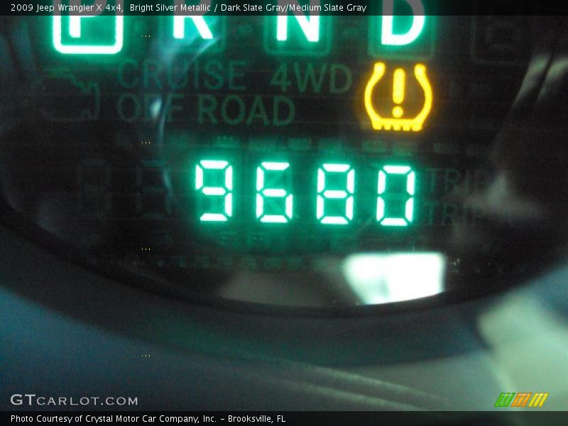 Bright Silver Metallic / Dark Slate Gray/Medium Slate Gray 2009 Jeep Wrangler X 4x4