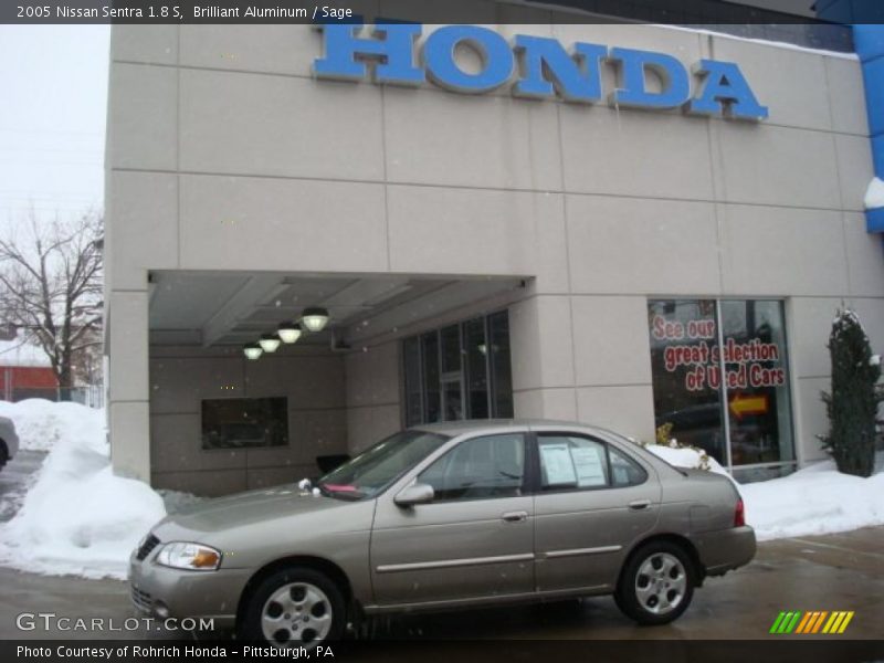 Brilliant Aluminum / Sage 2005 Nissan Sentra 1.8 S