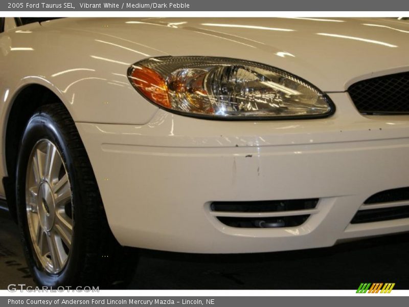 Vibrant White / Medium/Dark Pebble 2005 Ford Taurus SEL