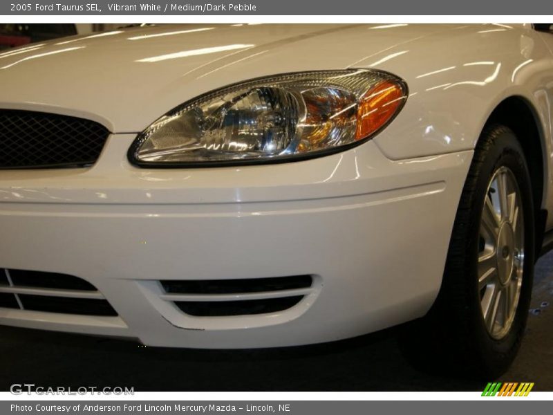 Vibrant White / Medium/Dark Pebble 2005 Ford Taurus SEL