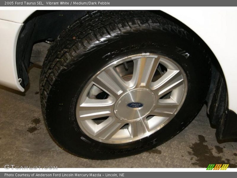 Vibrant White / Medium/Dark Pebble 2005 Ford Taurus SEL
