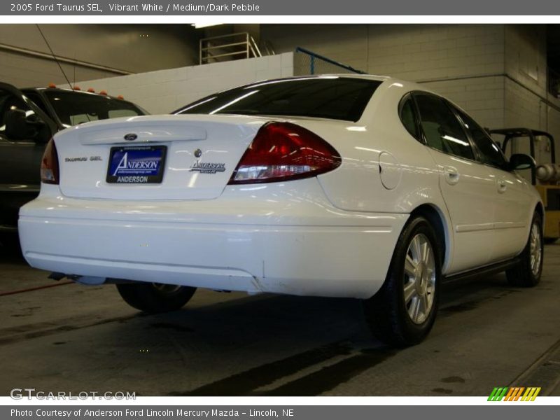 Vibrant White / Medium/Dark Pebble 2005 Ford Taurus SEL
