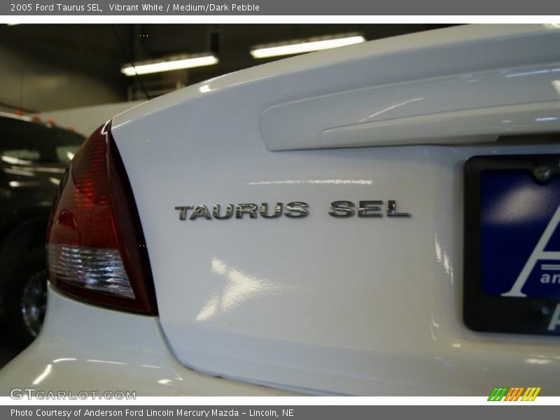 Vibrant White / Medium/Dark Pebble 2005 Ford Taurus SEL