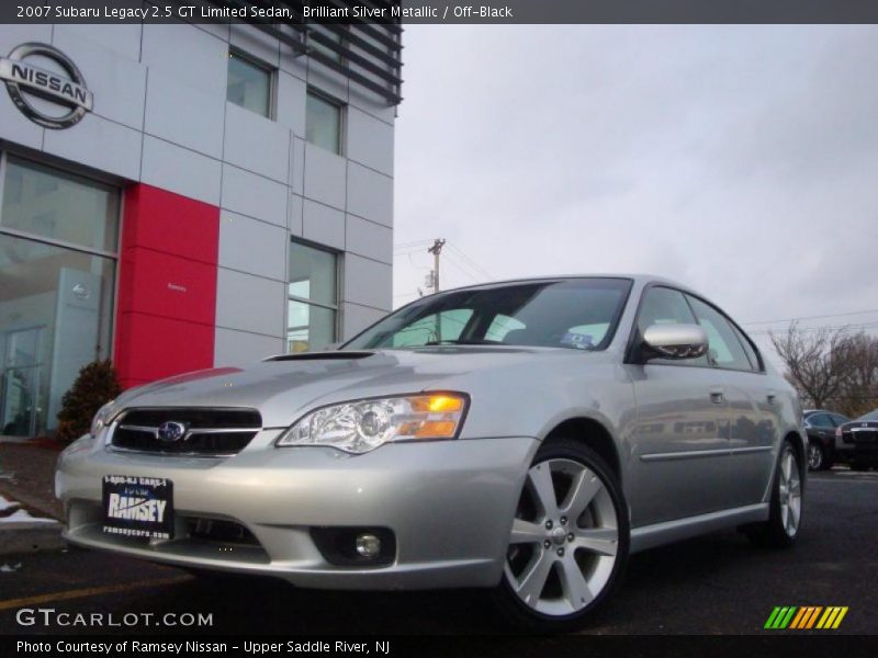 Brilliant Silver Metallic / Off-Black 2007 Subaru Legacy 2.5 GT Limited Sedan