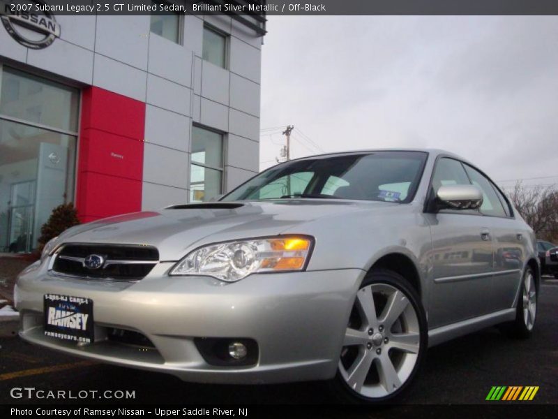 Brilliant Silver Metallic / Off-Black 2007 Subaru Legacy 2.5 GT Limited Sedan