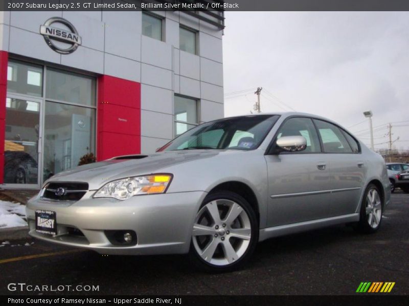 Brilliant Silver Metallic / Off-Black 2007 Subaru Legacy 2.5 GT Limited Sedan