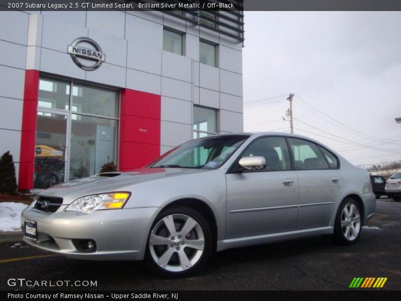 Brilliant Silver Metallic / Off-Black 2007 Subaru Legacy 2.5 GT Limited Sedan