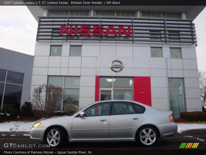 Brilliant Silver Metallic / Off-Black 2007 Subaru Legacy 2.5 GT Limited Sedan