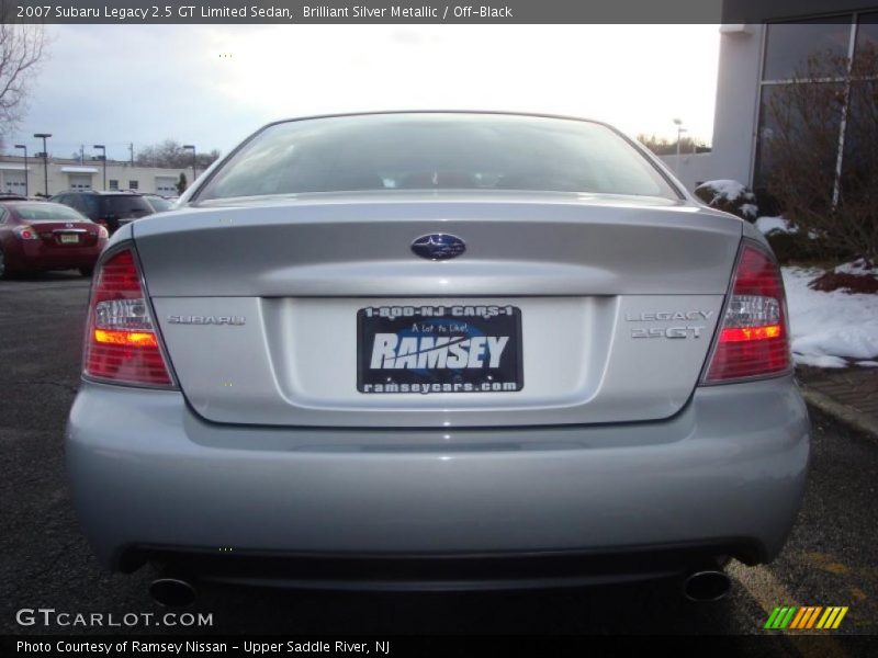 Brilliant Silver Metallic / Off-Black 2007 Subaru Legacy 2.5 GT Limited Sedan