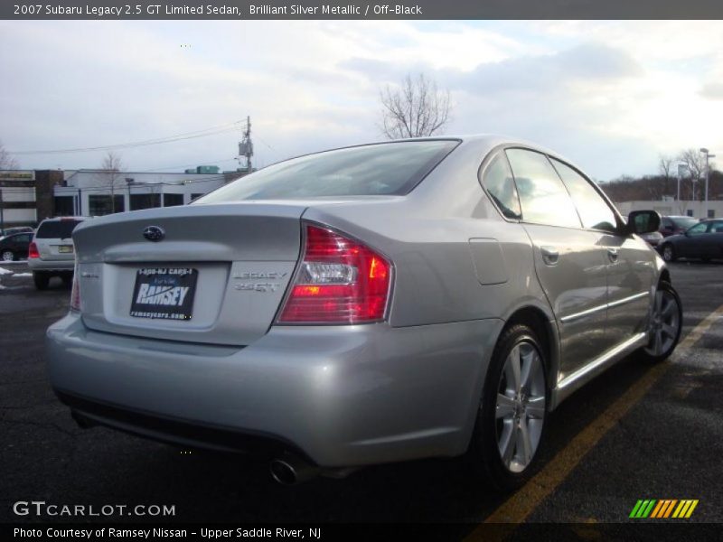Brilliant Silver Metallic / Off-Black 2007 Subaru Legacy 2.5 GT Limited Sedan