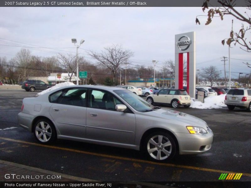 Brilliant Silver Metallic / Off-Black 2007 Subaru Legacy 2.5 GT Limited Sedan